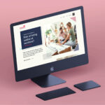 A desktop mockup of a design for Young Professionals, a campaign by Simonds Homes. This design was never developed and was only a design concept